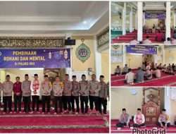 Kegiatan Pembinaan Rohani Dan Mental Personel Polres Oku Serta Praktik Tata Cara Memandikan Jenazah