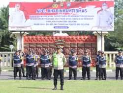 Apel Gabungan Personel Bhabinkamtibmas Polres Oku, Polres Oku Timur Dan Polres Oku Selatan