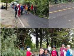 PEMDES Desa Tanjung Kemala Gotong Royong Pembersihan jalan Menyambut Bulan Suci Romadhon