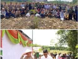 Bentuk dukungan kapolres Oku Bersama Porkompinda Terhadap Ketahanan Pangan Di wilayah Kab OKU Panen Raya Jagung Serentak Tahap 1 