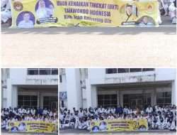 235 Siswa-siswi Ikuti Ujian Kenaikan Tingkat Taekwondo Indonesia Kabupaten OKU