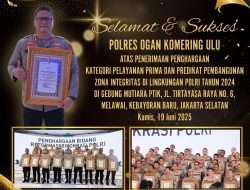Polres OKU Kembali Terima Penghargaan Kategori Pelayanan Prima dan Predikat Pembangunan Zona Integritas