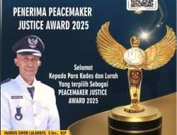 Kepala Desa Alusi Batjas Ukir Prestasi, Lolos Seleksi Nasional Peacemaker Justice Award (PJA) 2025