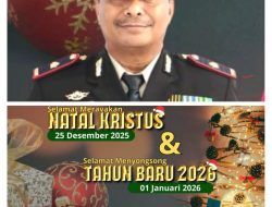 Waka Kapolres Kepulauan Tanimbar Kompol Wilhemus B. Minanlarat. S.H. Menyampaikan Ucapan Selamat Akhir Tahun