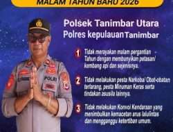Kapolsek Tanimbar Utara Sampaikan Ucapan Selamat Natal dan Tahun Baru 2026, Ajak Masyarakat Jaga Kamtibmas