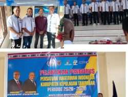 Persatuan Wartawan Indonesia  PWI Kabupaten Kepulauan Tanimbar Priode 2026 – 2029 Resmi di Lantik