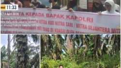 Ahli Waris Ir. Winsyakri Pasang Banner Pemblokiran di Lahan 200 Hektar Desa Lunggaian, Dikawal (APH)