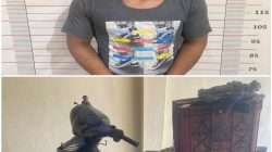 Taksanggup Menahan Buntu,Seorang warga nekat Memungut getah karet Di tengah malam,Ahirnya di tangkap polisi 