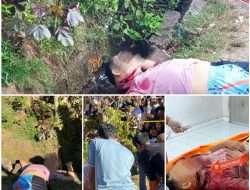 Heboh,Mayat Laki-laki Berlumur Darah Ditemukan di Pinggir Jalan Desa Bumi Kawa, Leher Mengalami Luka Robek