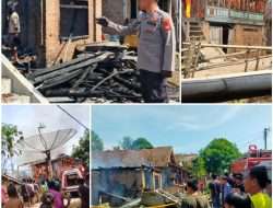 Diduga Korsleting Listrik, 1 Init Rumah Semi Permanen Milik Warga di Lengkiti Hangus Di Lalap Sijago Merah