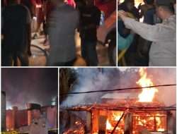 Kebakaran Ludeskan Rumah Panggung di Simpang Empat Lengkiti, Kerugian Capai Rp100 Juta