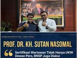 Pakar Hukum Pers Sebut BNSP Sah Terbitkan Sertifikasi Wartawan, Tidak Harus UKW Dewan Pers.