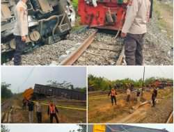 *BREAKING: Tabrakan Dua KA Babaranjang di OKU, Empat Masinis Luka-Luka – Jalur Lumpuh*